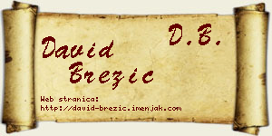 David Brezić vizit kartica